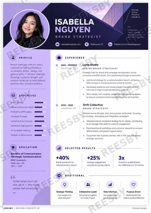 Reesby premium CV design